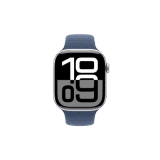 Apple Watch Series 10 | GPS | Cellular | 46mm | S/M |  Silver Aluminium Case With Sport Band | Denim Strap | MWY03HN/A