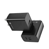 Portronics Mach Adapto 70 Dual Port Fast Charging Adaptor | 33 W | Black | POR 2029