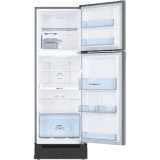 SAMSUNG 253 L Frost Free Double Door 3 Star Refrigerator with Base Drawer-RT28T3123SL/HL | EZ Clean Steel