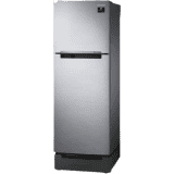 SAMSUNG 253 L Frost Free Double Door 3 Star Refrigerator with Base Drawer-RT28T3123SL/HL | EZ Clean Steel