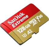 SanDisk EXTREME A2 128 GB MicroSDXC UHS Class 3 160 MB/s Memory Card