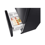 SAMSUNG 580 L Frost Free French Door Bottom Mount Convertible Refrigerator RF57A5032B1/TL | Black Matt