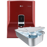 LG WW130NP 8 L RO Water Purifier With Dual Protection Stainless Steel Tank, Wall Mount