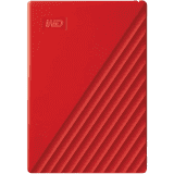 WD My Passport 4 TB External Hard Disk Drive | Red & Black