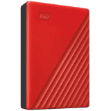 WD My Passport 4 TB External Hard Disk Drive | Red & Black