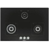 BOSCH | PND7B6F10I  | Series 6 | 3 Burners | 75 cm | Tempered glass |  Glass Automatic Hob   Black