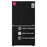LG 655 L Frost Free Inverter Side by Side Refrigerator  | GL-B257HWBY | Express Freezing | Multi Air-Flow) | Western Black |