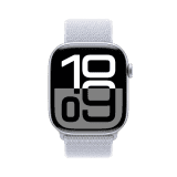 Apple Watch Series 10 | GPS | 46mm | Silver Aluminium with Blue Cloud Sport Loop | Blue Cloud Strap | MWWN3HN/A