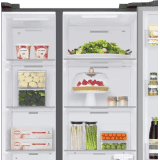 SAMSUNG Direct Cool Side by Side Refrigerator | 3 Star | 615 L | RS7HCG8543SLHL | EZ Clean Steel