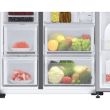 SAMSUNG Direct Cool Side by Side Refrigerator | 3 Star | 615 L | RS7HCG8543SLHL | EZ Clean Steel