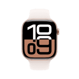 Apple Watch Series 10 | GPS | Cellular | 46mm | M/L | Rose Gold Aluminium Case with Light Blush Sport Band | Light Blush Strap | MWY73HN/A