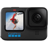 GoPro Hero 10 Waterproof with Front LCD and Touch Rear Screens | 5.3K60 Ultra HD Video | Black