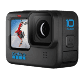 GoPro Hero 10 Waterproof with Front LCD and Touch Rear Screens | 5.3K60 Ultra HD Video | Black