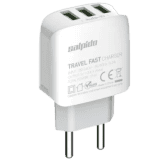 Salpido 17 W 3.4 A Multiport Mobile Charger with Detachable Cable | White