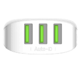 Salpido 17 W 3.4 A Multiport Mobile Charger with Detachable Cable | White