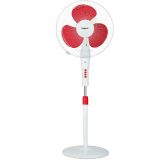 Impex ZOLO Pedastal Fan | 400 mm | 1350 RPM | RED WHITE