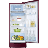 Samsung  Direct Cool Single Door Refrigerator |183 L | 4 Star | Himalayan Poppy Red | RR20C1824HN/HL