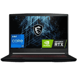 MSI Gaming Laptop |15.6 Inch | GF63 Thin 11SC-1298IN | Core i7 11800H 11th Gen | 16 GB/1 TB HDD/256 GB SSD/Windows 11 Home/4 GB Graphics/NVIDIA GeForce GTX 1650 | Black