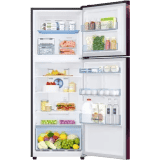 SAMSUNG 301 L Frost Free Double Door 2 Star Convertible Refrigerator | RT34C45224R/HL | Rythmic Twirl Red |