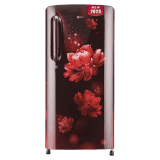 LG | GL-B201ASCD |185 L /3 Star | Direct-Cool Single Door Refrigerator | Scarlet Charm