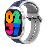 Pebble | Axis 1.96  Amoled Display | Quick Notification |  AOD BT Calling Rotating Crown | Smartwatch | Jet Blue | Strap Free Size