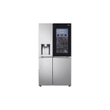 LG | 630 L | 3 Star | Side-by-Side Refrigerator |  InstaView | Noble Steel |  GL-X257ABS3