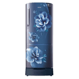 Samsung Single Door Refrigerator | 183 L | Camellia Blue | RR20C1823CU/HL