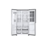 LG | 630 L | 3 Star | Side-by-Side Refrigerator |  InstaView | Noble Steel |  GL-X257ABS3