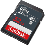 SanDisk 32Gb Ultra 100Mbs Sdhc Memory Card