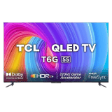 TCL 139 cm 55 inches  4K Ultra HD Smart QLED Google TV 55T6G  | Black |