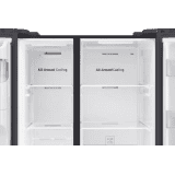 SAMSUNG 657 L Frost Free Side by Side Refrigerator | Gentle Black Matt | RS74T5F01B4/TL