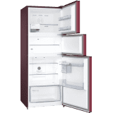 Bosch Serie 4 332 Litres Frost Free Vario Inverter Triple Door Refrigerator MultiAirflow System | CMC33WT5NI | Candy Red
