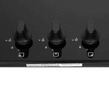 Faber | HOB ULTIMA HT723 CRS BR CI AI | Hob/Hobtop 3 Brass Burner Glass Top | Black