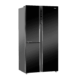 Haier | HRT-683KG | 628L | Frost Free Inverter Triple Door Side by Side Refrigerator | Black Glass