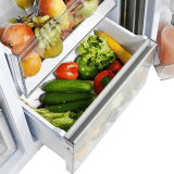 Haier | HRT-683KG | 628L | Frost Free Inverter Triple Door Side by Side Refrigerator | Black Glass