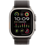 Apple Watch Ultra 2 | GPS + Cellular 49mm Titanium Case with Blue/Black Trail Loop Black Strap