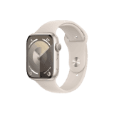 APPLE WATCH SERIES 9 45MM GPS | M/L SIZE | STARLIGHT ALUMINIUM STARLIGHT SPORT BAND