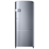 Samsung 183L 3 Star Inverter Direct-Cool Single Door Refrigerator | RR20C1Y23S8/HL | Elegant Inox