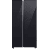 SAMSUNG 653 Litres 3 Star Auto Defrost Side by Side Refrigerator with Twin Cooling Plus | RS76CB811333HL | Glam Deep Charcoal
