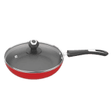 Preethi Dura Collection Non Stick Fry Pan | 26 cm | with Glass Lid