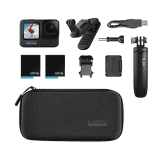 GOPRO  HERO 10 | GO PRO WITH TRIPOD/MOUNT AND BATTERY BUNDLE LP | BLACK