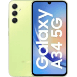 SAMSUNG Galaxy A34 | 5G | 6 GB RAM | 128 GB | Awesome Lime