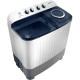 SAMSUNG Semi Automatic Top Load |  7 kg | WT70M3200HB/TL | White, Blue, Grey