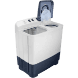 SAMSUNG | 9.5 kg | 5 Star | WT95A4200LL/TL | Hexa Storm Pulsator | Air Turbo Drying | Semi Automatic | Top Load Washing Machine | White,Blue
