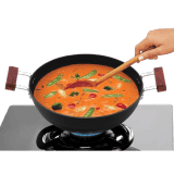 Hawkins Futura Deep Kadhai | Non Stick Kadai with Glass Lid | Flat Bottom Induction Kadhai | 5 L | INK50G