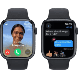 Apple Watch Series 9 | GPS + Cellular 45mm Midnight Case & Midnight Sport Band | Midnight Strap