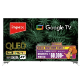 Impex 4K UHD Google QLED TV | 43 inches | Black | 43S4QLC2