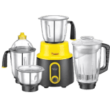 Prestige Delight Plus Mixer Grinder 750 W Mixer Grinder | 4 Jars | Black and Yellow