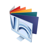 Apple 2023 iMac | MQRQ3HN/A | M3 chip with 8‑core CPU and 10‑core GPU | 8GB Unified Memory | 256GB | Blue