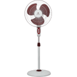 Havells Accelero Pedestal Fan | 3 Blade | 400 mm | White & Red
